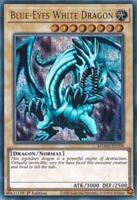 Blue-Eyes White Dragon (Ultra Pharaoh's Rare) - Magnificent Mavens - YuGiOh card