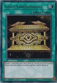 Gold Sarcophagus (Ultra Pharaoh's Rare) - Magnificent Mavens - YuGiOh card
