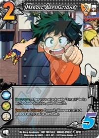 Heroic Aspirations (Plus Ultra Pack 3) - UniVersus: My Hero Academia Promo Cards - UniVersus card