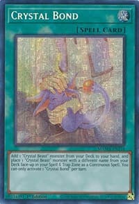 Crystal Bond (Ultra Pharaoh's Rare) - Magnificent Mavens - YuGiOh card