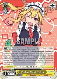 Perfect Maid, Tohru - Miss Kobayashi's Dragon Maid - Weiss Schwarz card