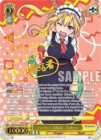 Perfect Maid, Tohru (SSP) - Miss Kobayashi's Dragon Maid - Weiss Schwarz card