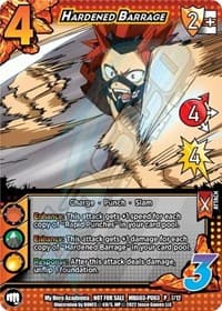 Hardened Barrage (Plus Ultra Pack 3) - UniVersus: My Hero Academia Promo Cards - UniVersus card