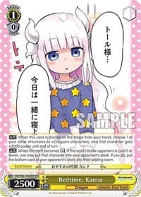 Bedtime, Kanna (MDR) - Miss Kobayashi's Dragon Maid - Weiss Schwarz card