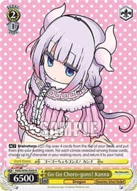 Go Go Choro-gons! Kanna - Miss Kobayashi's Dragon Maid - Weiss Schwarz card
