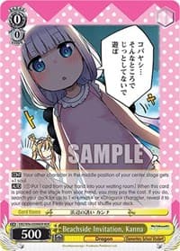 Beachside Invitation, Kanna (MDR) - Miss Kobayashi's Dragon Maid - Weiss Schwarz card