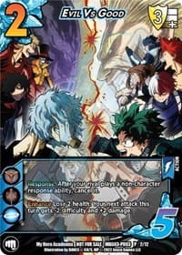 Evil vs. Good (Plus Ultra Pack 3) - UniVersus: My Hero Academia Promo Cards - UniVersus card