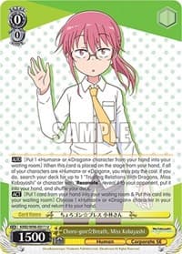 Choro-gon Breath, Miss Kobayashi - Miss Kobayashi's Dragon Maid - Weiss Schwarz card