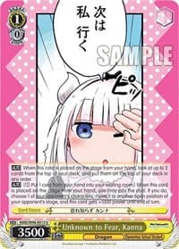 Unknown to Fear, Kanna - Miss Kobayashi's Dragon Maid - Weiss Schwarz card