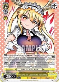 Leave the Cooking to Me! Tohru - Miss Kobayashi's Dragon Maid - Weiss Schwarz card
