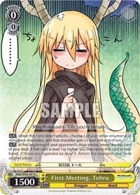 First Meeting, Tohru - Miss Kobayashi's Dragon Maid - Weiss Schwarz card