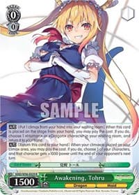 Awakening, Tohru - Miss Kobayashi's Dragon Maid - Weiss Schwarz card