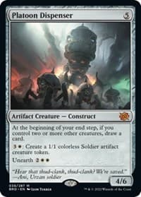 Platoon Dispenser - The Brothers' War - Magic: The Gathering card