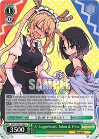 At Loggerheads, Tohru & Elma - Miss Kobayashi's Dragon Maid - Weiss Schwarz card