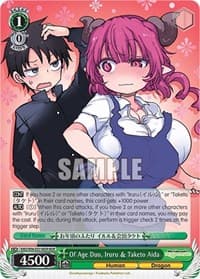 Of Age Duo, Iruru & Taketo Aida (MDR) - Miss Kobayashi's Dragon Maid - Weiss Schwarz card