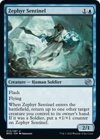 Zephyr Sentinel - The Brothers' War - Magic: The Gathering card