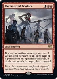 Mechanized Warfare - The Brothers' War - Magic: The Gathering card