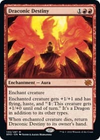 Draconic Destiny - The Brothers' War - Magic: The Gathering card