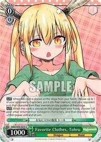 Favorite Clothes, Tohru - Miss Kobayashi's Dragon Maid - Weiss Schwarz card