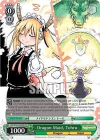 Dragon Maid, Tohru (MDR) - Miss Kobayashi's Dragon Maid - Weiss Schwarz card
