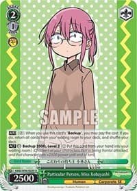 Particular Person, Miss Kobayashi - Miss Kobayashi's Dragon Maid - Weiss Schwarz card