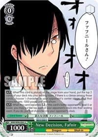 New Decision, Fafnir - Miss Kobayashi's Dragon Maid - Weiss Schwarz card