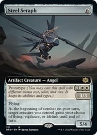 Steel Seraph (Extended Art) - The Brothers' War - Magic: The Gathering card