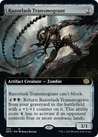 Razorlash Transmogrant (Extended Art) - The Brothers' War - Magic: The Gathering card