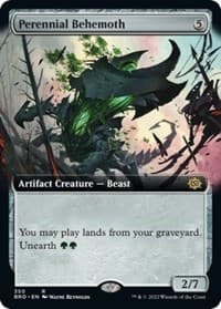 Perennial Behemoth (Extended Art) - The Brothers' War - Magic: The Gathering card