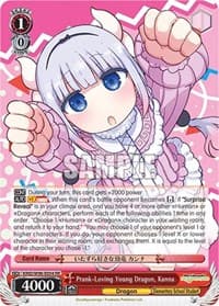 Prank-Loving Young Dragon, Kanna - Miss Kobayashi's Dragon Maid - Weiss Schwarz card