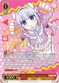 Prank-Loving Young Dragon, Kanna (SSP) - Miss Kobayashi's Dragon Maid - Weiss Schwarz card