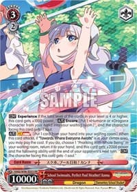 School Swimsuits, Perfect Pool Weather! Kanna - Miss Kobayashi's Dragon Maid - Weiss Schwarz card