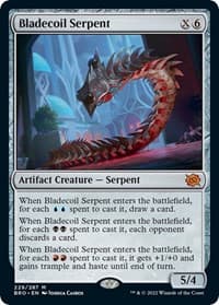 Bladecoil Serpent - The Brothers' War - Magic: The Gathering card