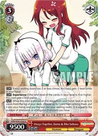 Always Together, Kanna & Riko Saikawa - Miss Kobayashi's Dragon Maid - Weiss Schwarz card