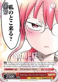 Beginning a New Life, Miss Kobayashi - Miss Kobayashi's Dragon Maid - Weiss Schwarz card
