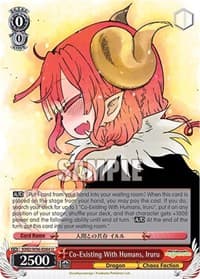 Co-Existing With Humans, Iruru - Miss Kobayashi's Dragon Maid - Weiss Schwarz card