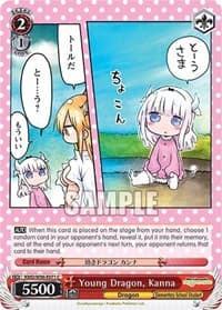 Young Dragon, Kanna - Miss Kobayashi's Dragon Maid - Weiss Schwarz card