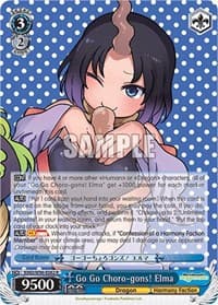 Go Go Choro-gons! Elma - Miss Kobayashi's Dragon Maid - Weiss Schwarz card