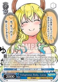 Voluptuous Body, Lucoa - Miss Kobayashi's Dragon Maid - Weiss Schwarz card