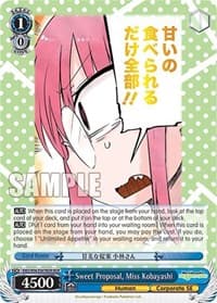 Sweet Proposal, Miss Kobayashi (MDR) - Miss Kobayashi's Dragon Maid - Weiss Schwarz card
