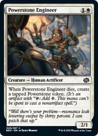 Powerstone Engineer - The Brothers' War - Magic: The Gathering card