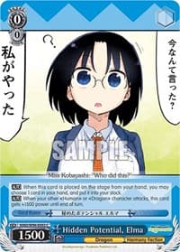 Hidden Potential, Elma - Miss Kobayashi's Dragon Maid - Weiss Schwarz card