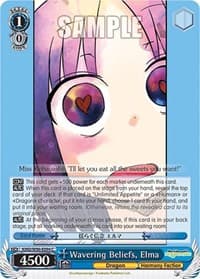 Wavering Beliefs, Elma - Miss Kobayashi's Dragon Maid - Weiss Schwarz card