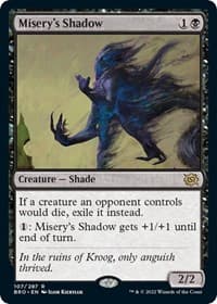 Misery's Shadow - The Brothers' War - Magic: The Gathering card