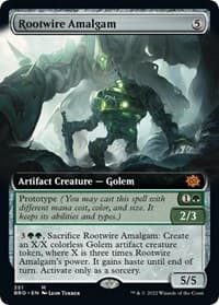 Rootwire Amalgam (Extended Art) - The Brothers' War - Magic: The Gathering card