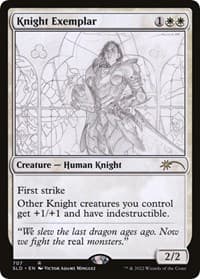 Knight Exemplar (707) - Secret Lair Drop Series - Magic: The Gathering card