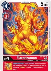 Flarerizamon - Draconic Roar - Digimon Card Game card