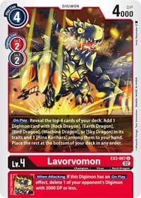 Lavorvomon - Draconic Roar - Digimon Card Game card