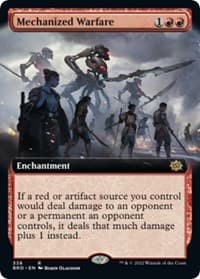 Mechanized Warfare (Extended Art) - The Brothers' War - Magic: The Gathering card