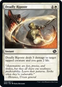 Deadly Riposte - The Brothers' War - Magic: The Gathering card